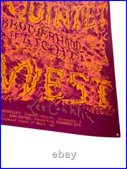 Lee Conklin / Grateful Dead Pentangle Fillmore West Poster BG 162 Signed 1969