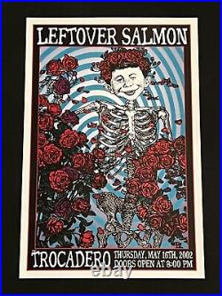 Leftover Salmon Original Concert Poster Philadelphia Grateful Dead Skull & Roses