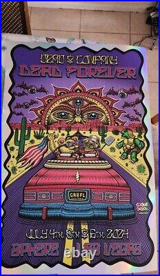 Limited Edition Dead & Company Week 7 Chris Dyer Foil Poster # 48/385