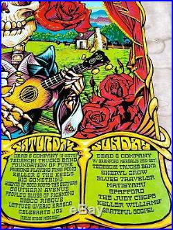 Lockn' Festival 2018 AJ Masthay Cherry Veneer Poster Dead Co Print DuBois Emek