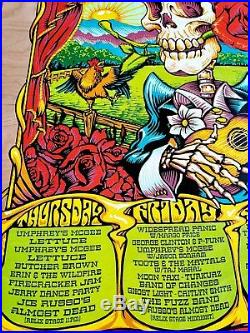 Lockn' Festival 2018 AJ Masthay Cherry Veneer Poster Dead Co Print DuBois Emek