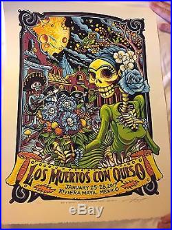 Los Muertos Con Queso Poster 2017 Grateful Dead String Cheese Incident