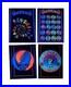 Lot of 4 Vintage RARE Grateful Dead Flocked Velvet Blacklight Posters USA NEW