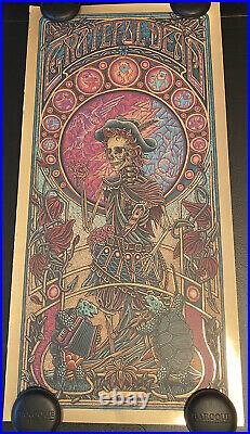 Luke Martin Grateful Dead 2 Jack Straw Gold Foil Variant Poster READ