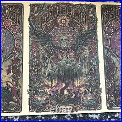 Luke Martin Grateful Dead Uncut Triptych VARIANT Bertha, St Steven, Jack Straw