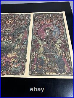 Luke Martin Grateful Dead Uncut Triptych VARIANT Bertha, St Steven, Jack Straw