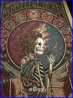 Luke Martin Suburban Avenger Grateful Dead Variant gold foil print poster