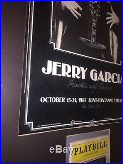 Lunt Fontanne Jerry Garcia Comcert Poster 1987 price drop