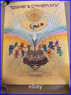 MARQ SPUSTA Dead & Company LV Sphere Poster AP Gold Signed # 37/50 IN HAND