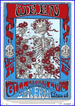 MINT/SIGNED Ween Skeleton & Roses EMEK 2016 FD 26 Bill Graham Poster 30/111
