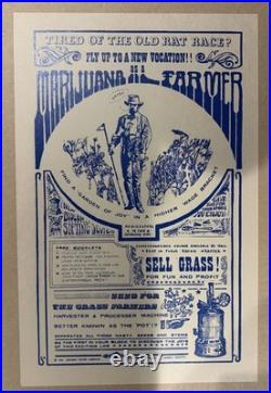 Marijuana Farmer 1961 Esoteric Poster Company Grateful Dead Fillmore Family Dog