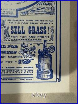 Marijuana Farmer 1961 Esoteric Poster Company Grateful Dead Fillmore Family Dog