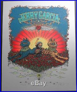 Marq Spusta Jerry Garcia Bed of Roses'13 Silver Artist Edition Poster S/N