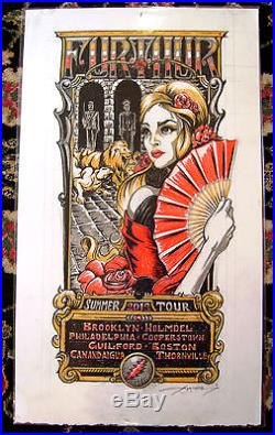 Masthay Grateful Dead Furthur 2013 Summer Tour Original Artwork, Block & Poster