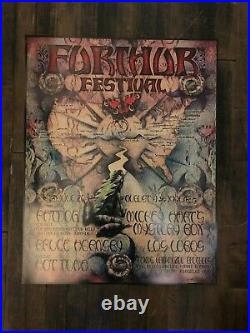 Michael Everett 1996 Furthur Festival Poster Grateful Dead Hot Tuna Print