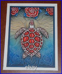 Michael Everett Red Sea Turtle 2007 Original Grateful Dead Poster Print Art