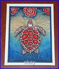 Michael Everett Red Sea Turtle 2007 Original Grateful Dead Poster Print Art