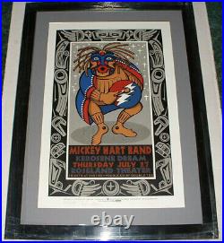 Mickey Hart Band Kerosene Dream Signed & #rd By Artist Gary Houston Framed Nm