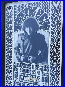 Mint Framed Grateful Dead Fillmore Auditorium 10/21/66 Poster 1st print (BG-32)