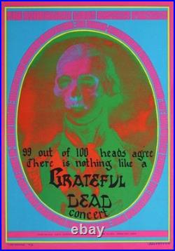Moscoso Neon Rose #13 1967 Poster Grateful Dead 99 of 100 Heads Version NR-13C Moscoso Neon Rose #13 1967 Poster Grateful Dead 99 of 100 Heads Version NR-13C