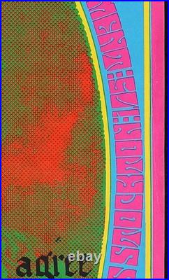 Moscoso Neon Rose #13 1967 Poster Grateful Dead 99 of 100 Heads Version NR-13C