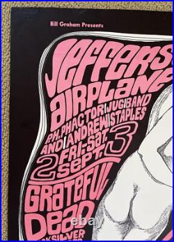 Music Festival Poster Jefferson Airplane Grateful Dead San Francisco 60s Graham
