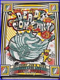 NICE! 2023 Dead & Company VIP Poster Jiffy Lube Live Bristow, VA 6-3-23 232/1150