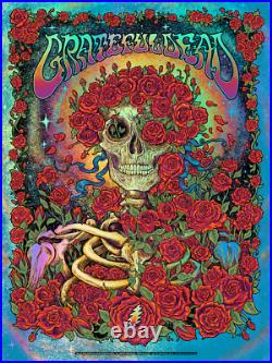 Nathaniel Deas Bourbon Sunday Grateful Dead Limited Edition Foil Variant Poster