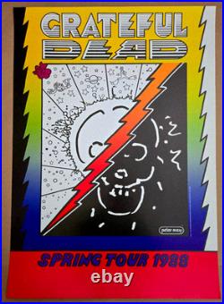 Near MINT Peter Max Grateful Dead 1988 Tour Original 1st Printing AOR Poster Near MINT Peter Max Grateful Dead 1988 Tour Original 1st Printing AOR Poster