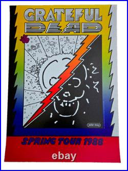 Near MINT Peter Max Grateful Dead 1988 Tour Original 1st Printing AOR Poster Near MINT Peter Max Grateful Dead 1988 Tour Original 1st Printing AOR Poster