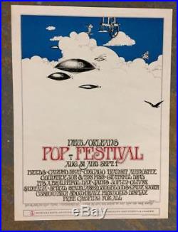 New Orleans Pop Festival 1969 2nd Grateful Dead Janis Joplin Concert Poster