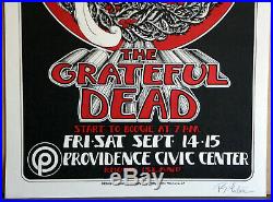 Nm- Grateful Dead Randy Tuten Providence Fillmore Family Dog Era Poster