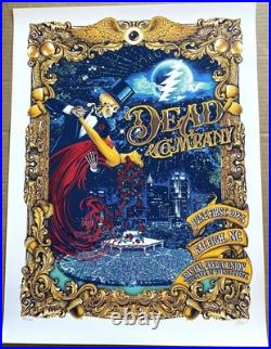 OFFICIAL Dead & Company Raleigh NC 2023 Poster S/N #/1800 ARTIST SIGNED AP