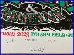 OFFICIAL Dead and Company Boulder Folsom Field 2023 AP POSTER S/N SIGNED #/400