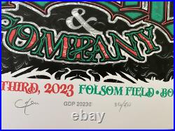 OFFICIAL Dead and Company Boulder Folsom Field 2023 AP POSTER S/N SIGNED #/400