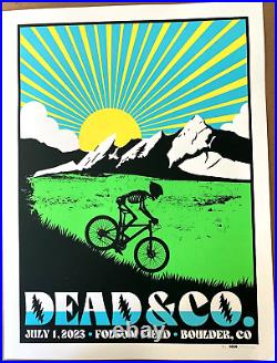 OFFICIAL Dead and Company VIP Poster Boulder N1 Folsom Field 2023 SIGNED #/1020