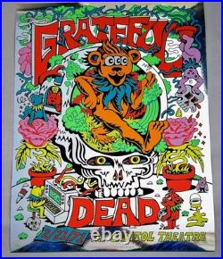 OFFICIAL GRATEFUL DEAD Tour Poster CAPITOL THEATRE 02/21/1971 Keyline Foil