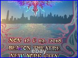 ORIGINAL Bob Weir RAINBOW FOIL SE Poster BEACON NY New York 2018 SN #/300 SIGNED
