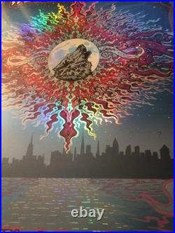 ORIGINAL Bob Weir RAINBOW FOIL SE Poster BEACON NY New York 2018 SN #/300 SIGNED