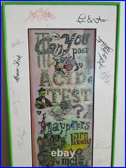 ORIGINAL Hand Colored & Signed Grateful Dead Acid Test Poster 1965 Museum Piece