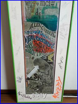 ORIGINAL Hand Colored & Signed Grateful Dead Acid Test Poster 1965 Museum Piece