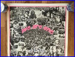 ORIGINAL WOODSTOCK POSTER 1969 We Are One Rare Uncut Grateful Dead Hendrix