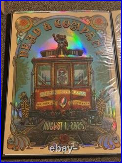 Official Dead And Company GD60 August 1st Foil Poster