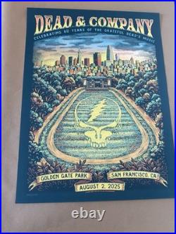 Official Dead And Company GD60 August 2nd Foil Poster Sturgill Simpson Guest