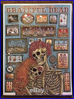 Official Fare Thee Well Grateful Dead GD50 LE S/N EMEK FIRST RUN Poster