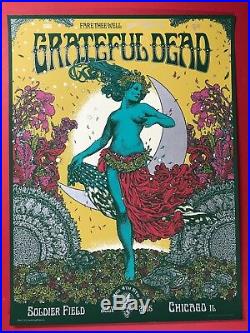 Official Gd50 Grateful Dead Chicago Soldier Field Richey Beckett Poster Print