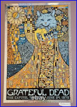 Official Grateful Dead Capitol Theater Shattered Silver Foil Poster Todd Slater