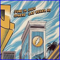 Og Dead & Company Las Vegas Sphere Poster Kreizenbeck Print Billy K On Marqee 14
