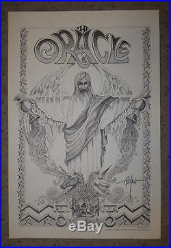 Oracle Rick Griffin signed poster BG, FD, AOR, Grateful Dead