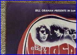 Orig 1966 Grateful Dead Jefferson Airplane Concert Poster Bg 23 1st Printing